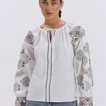 Ecru embroidery