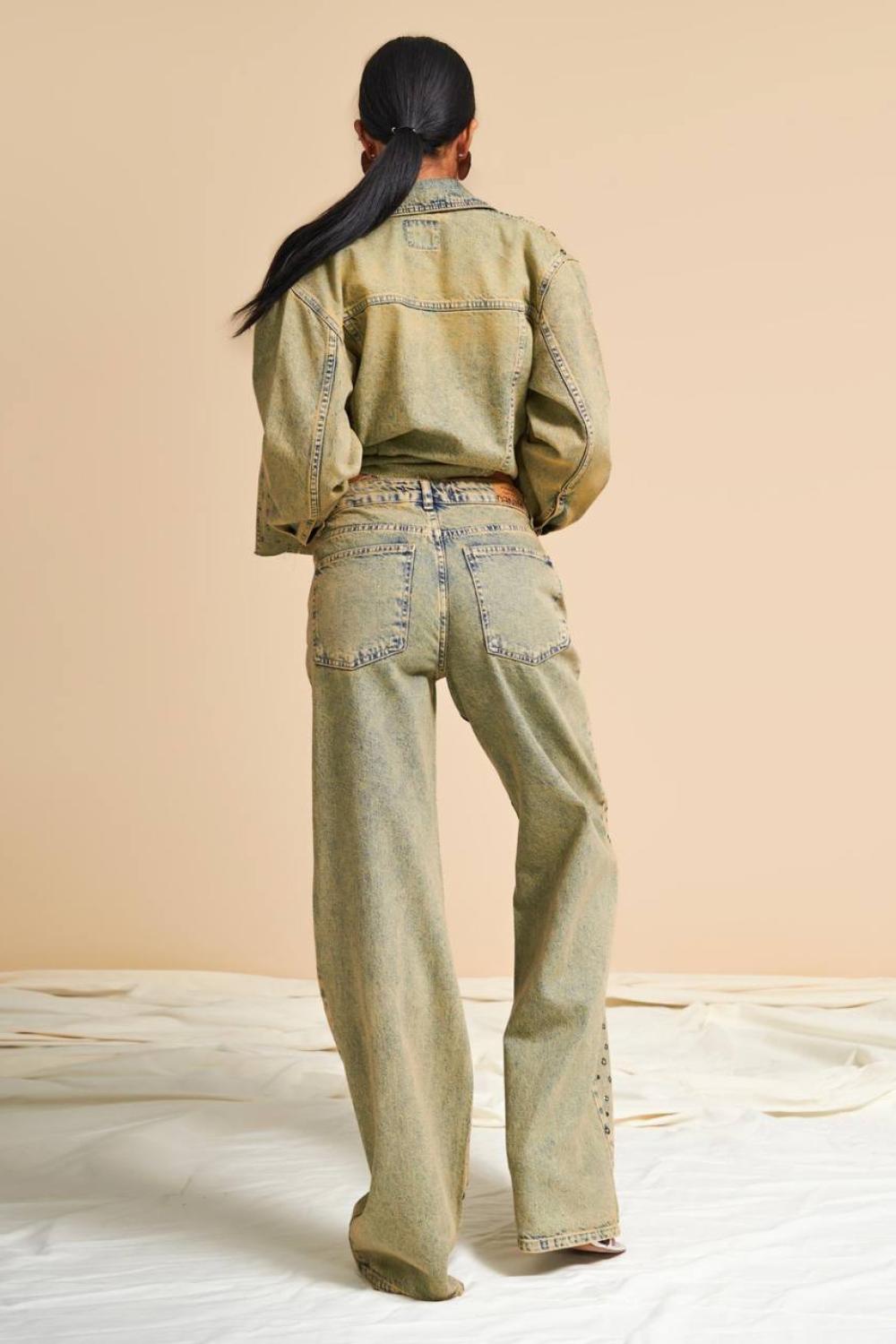 Vintage jeans with rivets