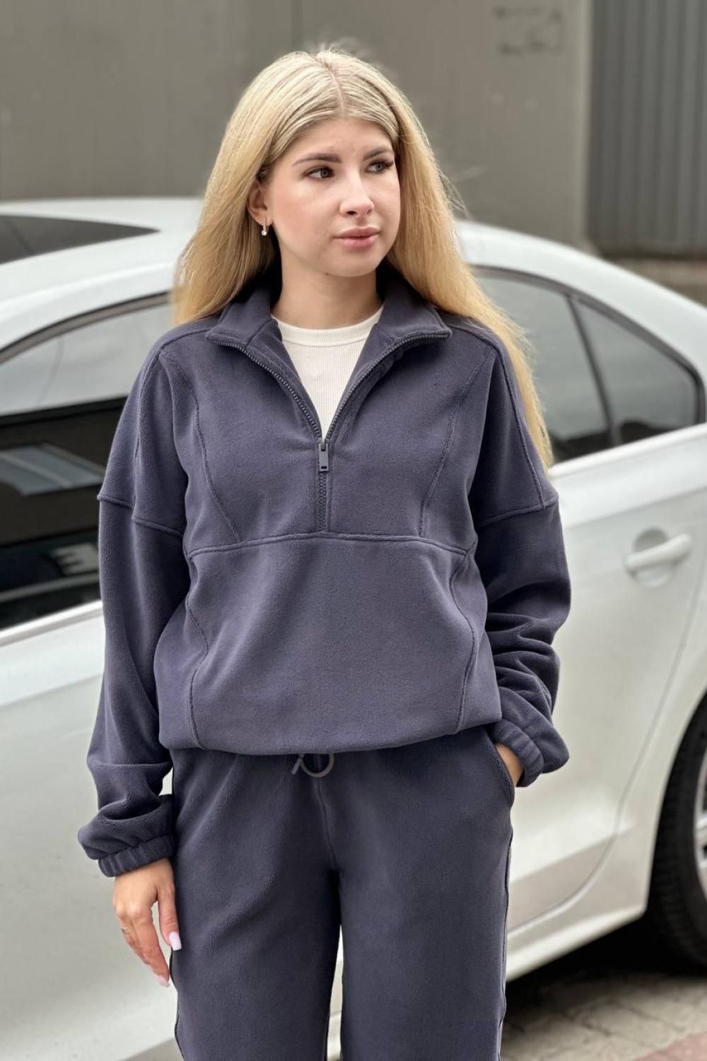 Graphite warm Teddy suit