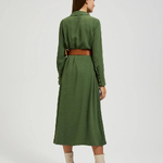 Khaki shirt dress MOODO