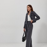 Suit woman jacket and trousers gray 6741.2 ARTMON