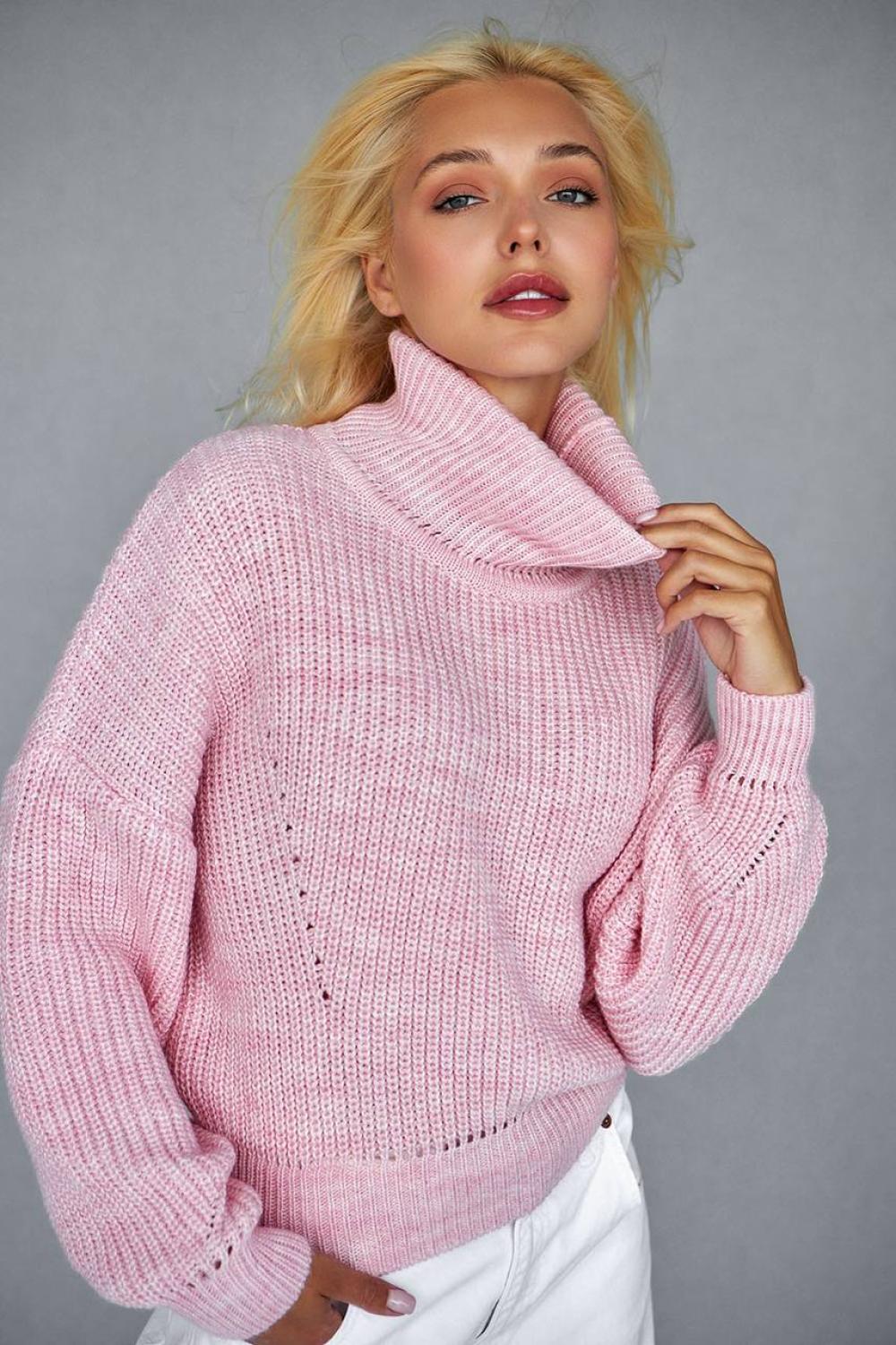 Pink wool sweater