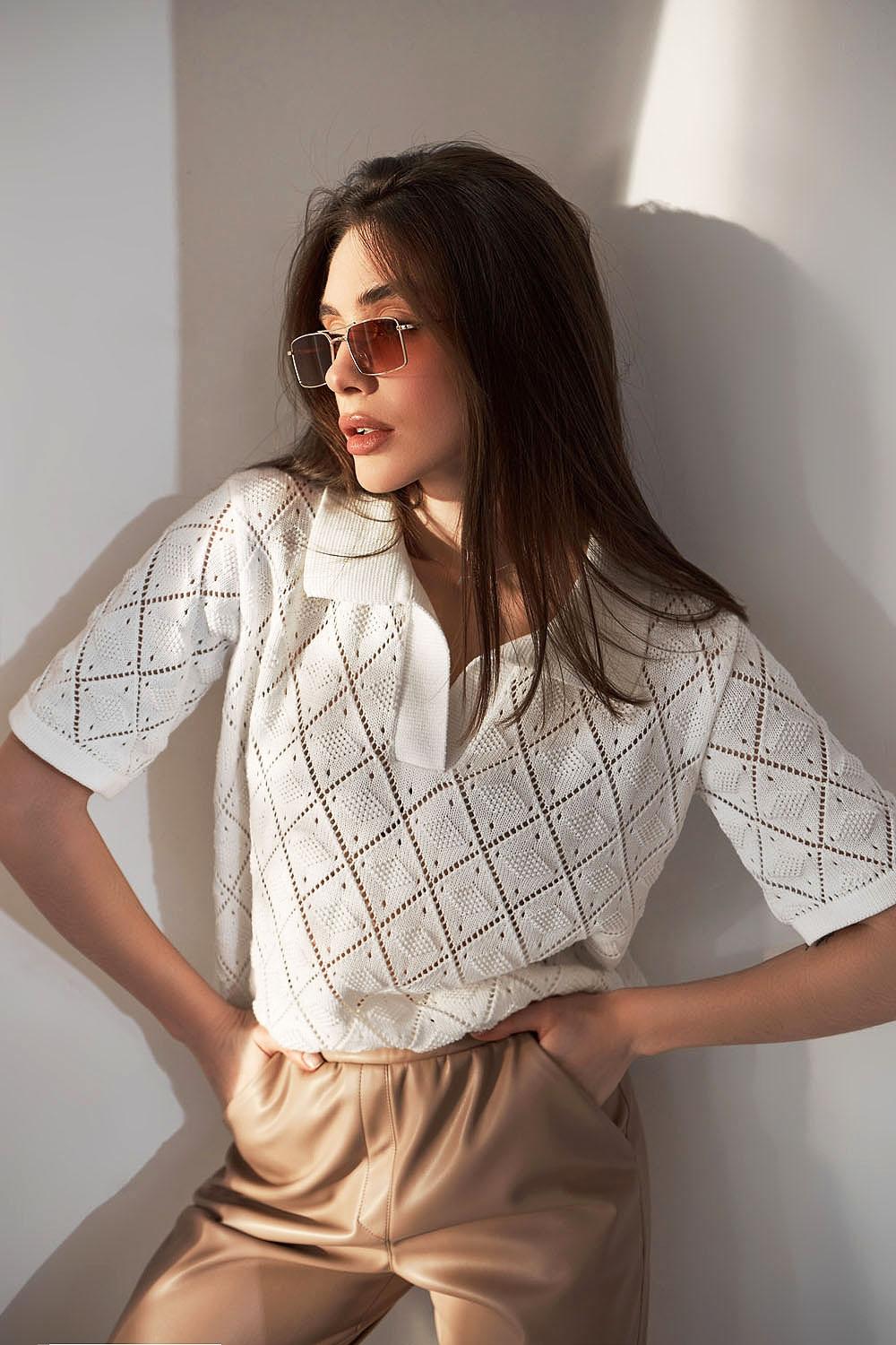 Top polo openwork 2468 BELLISE