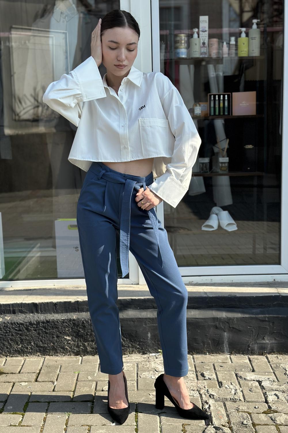 Pants blue 20AH413 YUKA PARIS