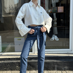 Pants blue 20AH413 YUKA PARIS