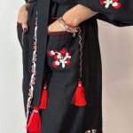 Cукня-вишиванка жіноча лляна чорна Мальва EMBROIDERED GEM