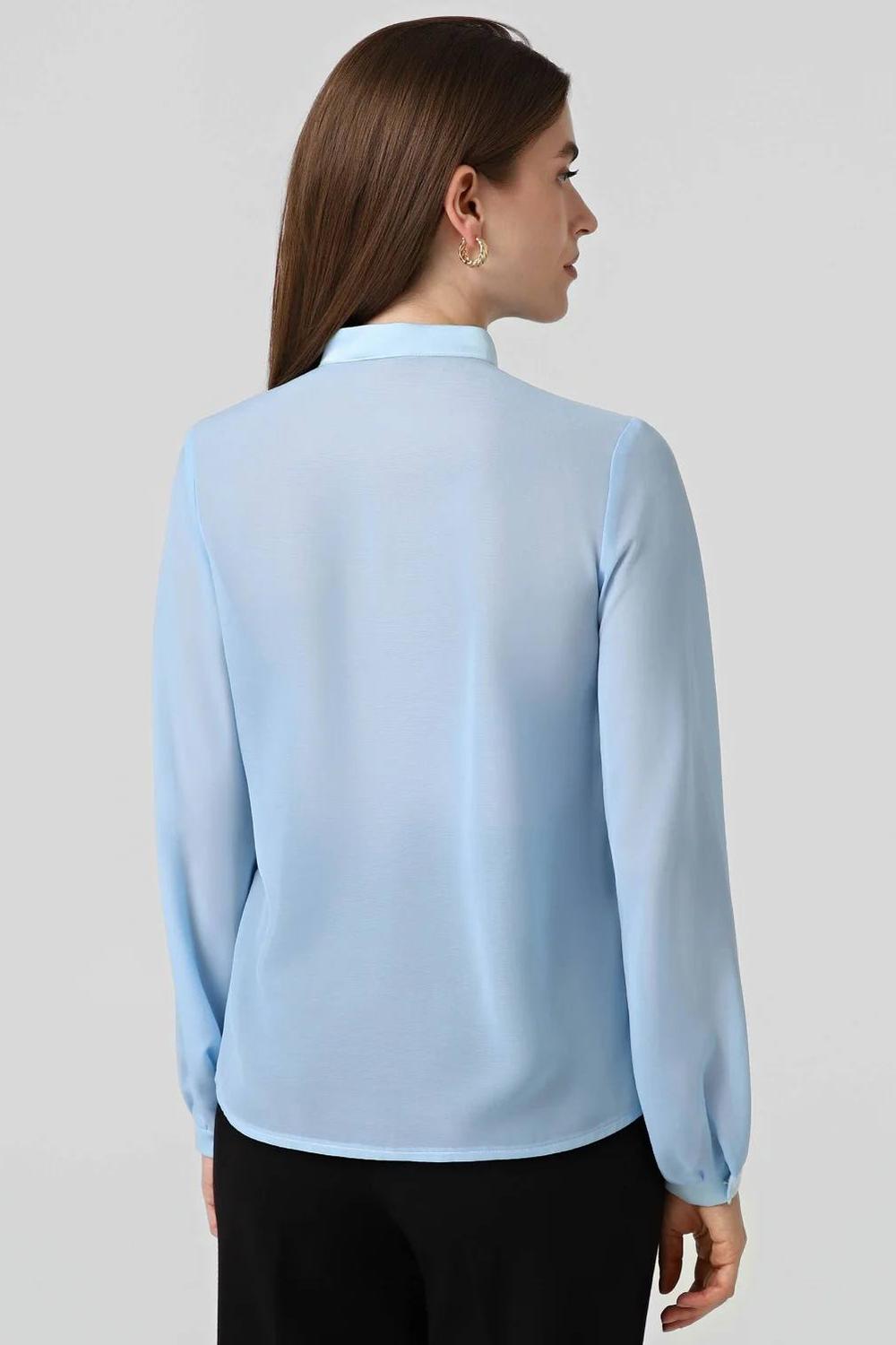Light blue satin blouse