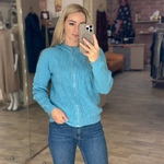 Светр блакитний з капюшоном FW22-301-K-Realiz