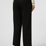 Black Classic Straight-Leg Pants