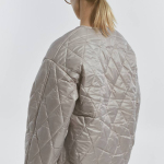 Silver quilted jacket