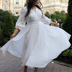 Сукня біла з шифону