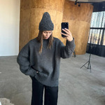 Графітовий светр oversized