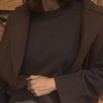 A loose-fitting jumper