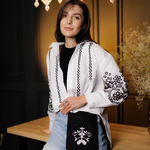 An embroidered accessory pocket