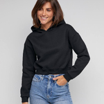 Cropped warm hoodie