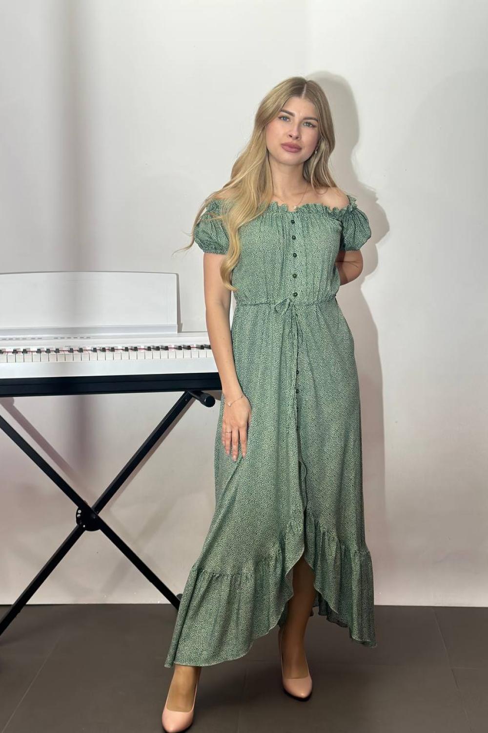 Green summer dress
