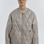 Silver quilted jacket