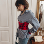 Red corset with black embroidery korset_red_black