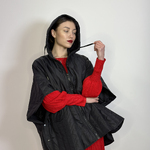 Куртка жіноча весняна чорна з вкороченим рукавом FW22-804 Marina V