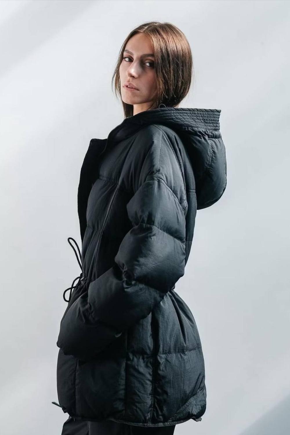 Winter jacket in black color