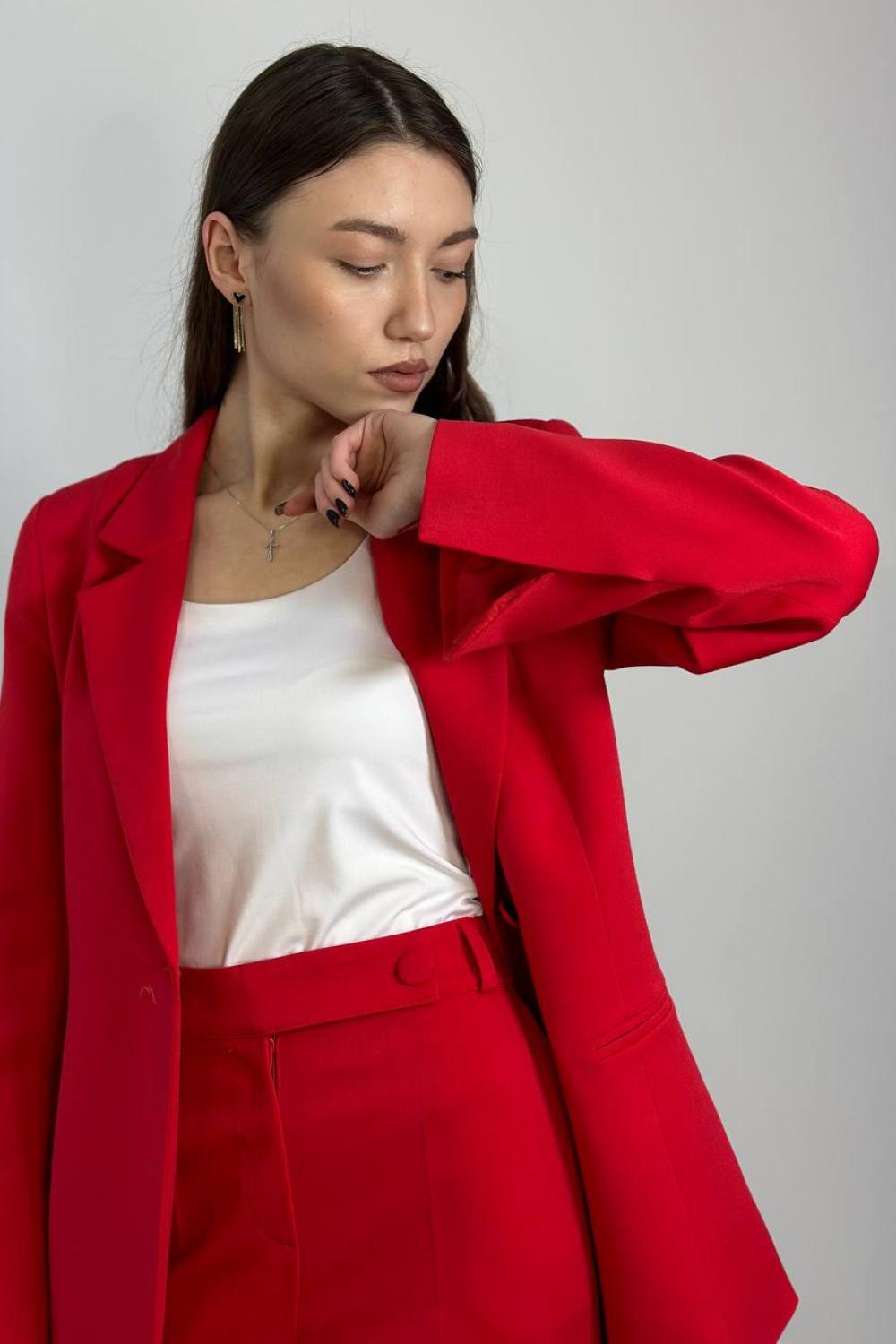 Women's red trouser suit HARDY