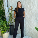 Blouse black combined Petro Soroka