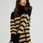 Striped knitted dress