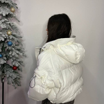 Ecru short vest jacket