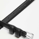 Black eco-leather belt for women L-PA-4006 MOODO