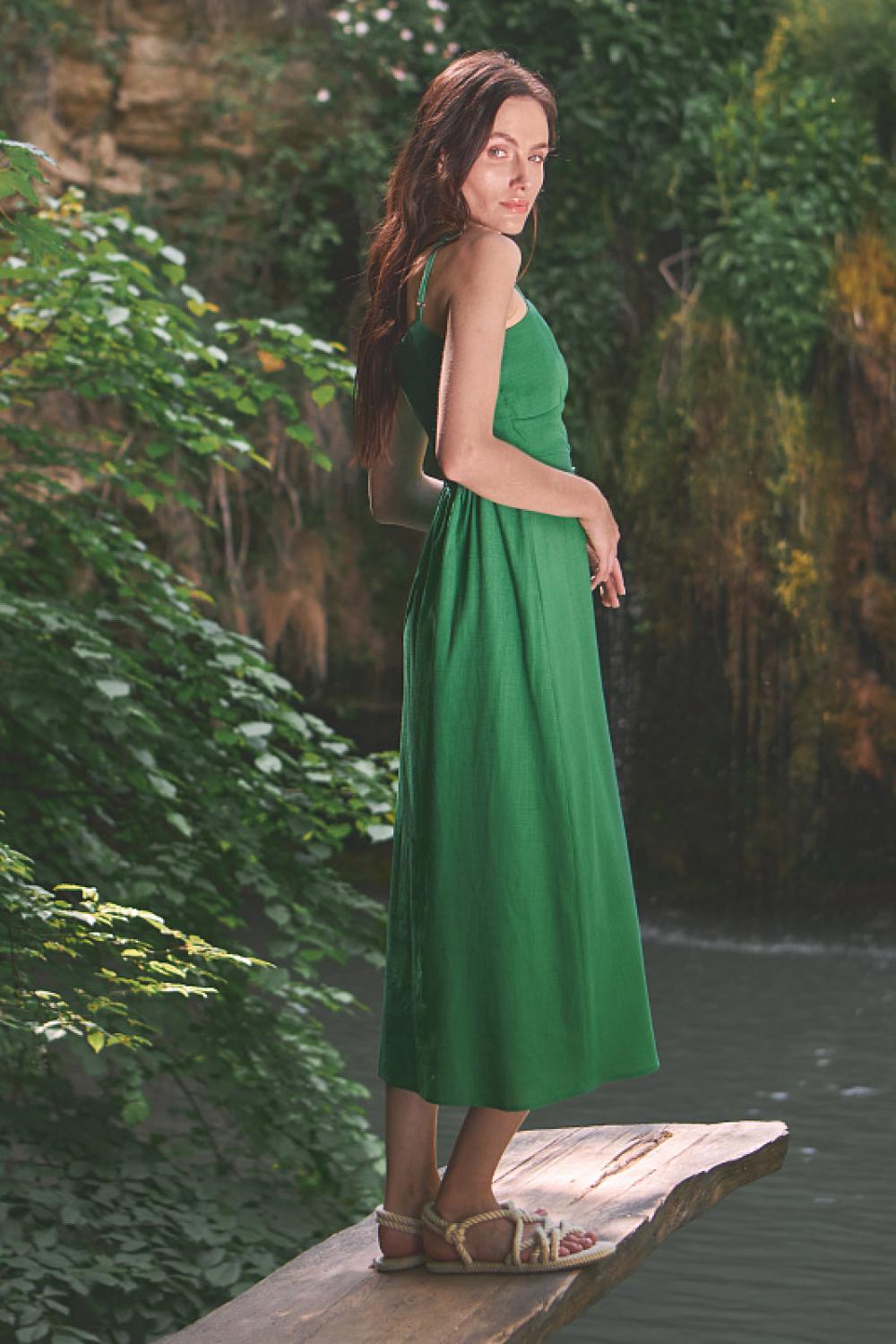 Sundress midi green by Gia Stimma