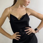 Сукня сатинова чорна Hardy