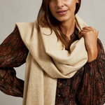 A beige  scarf