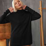 Jumper with slits black 2442 BELLISE