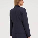 Women's blue striped jacket Z-MR-4814-L-realiz