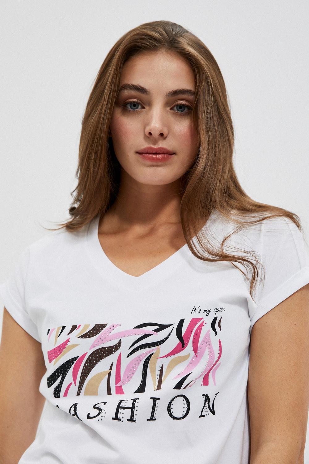 White T-shirt L-TS-4004 Moodo