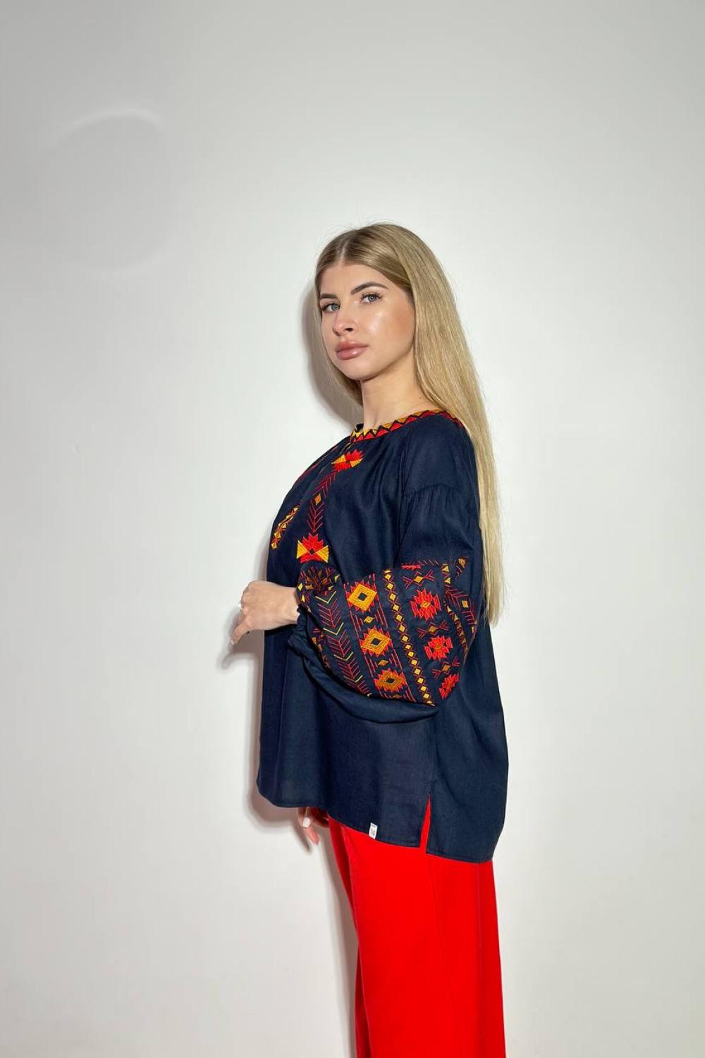 Вишиванка синя Даніела