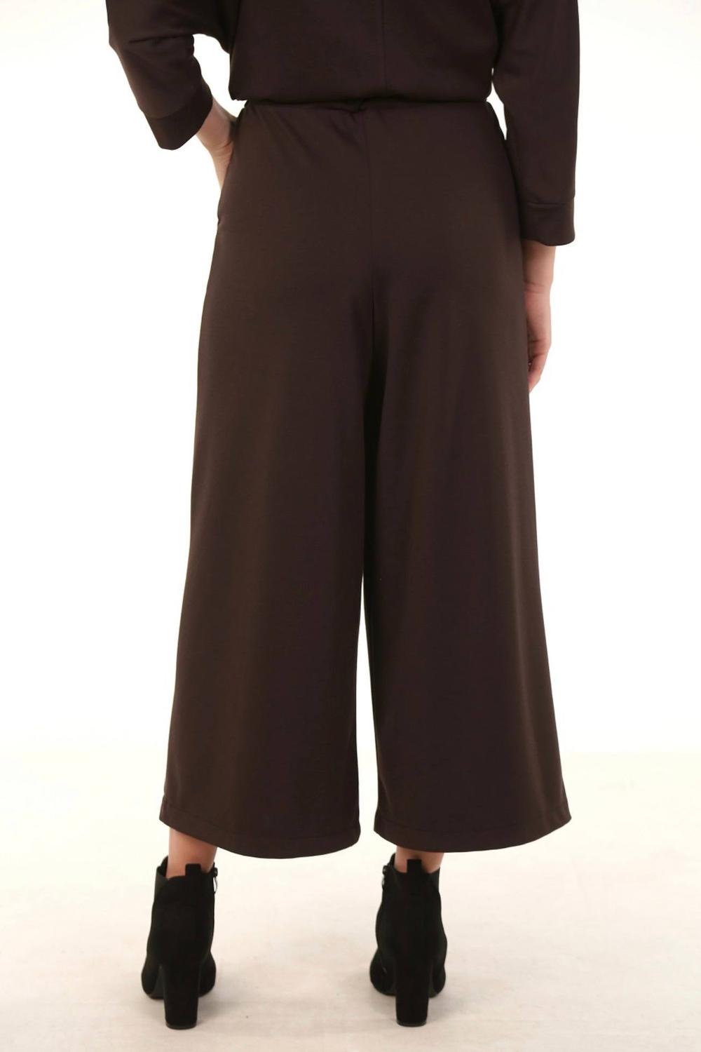 Wide-leg skirt trousers