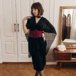 Red corset with black embroidery korset_red_black