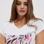 White T-shirt L-TS-4004 Moodo
