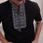 Embroidered men's t-shirt King Danylo MEREZHKA