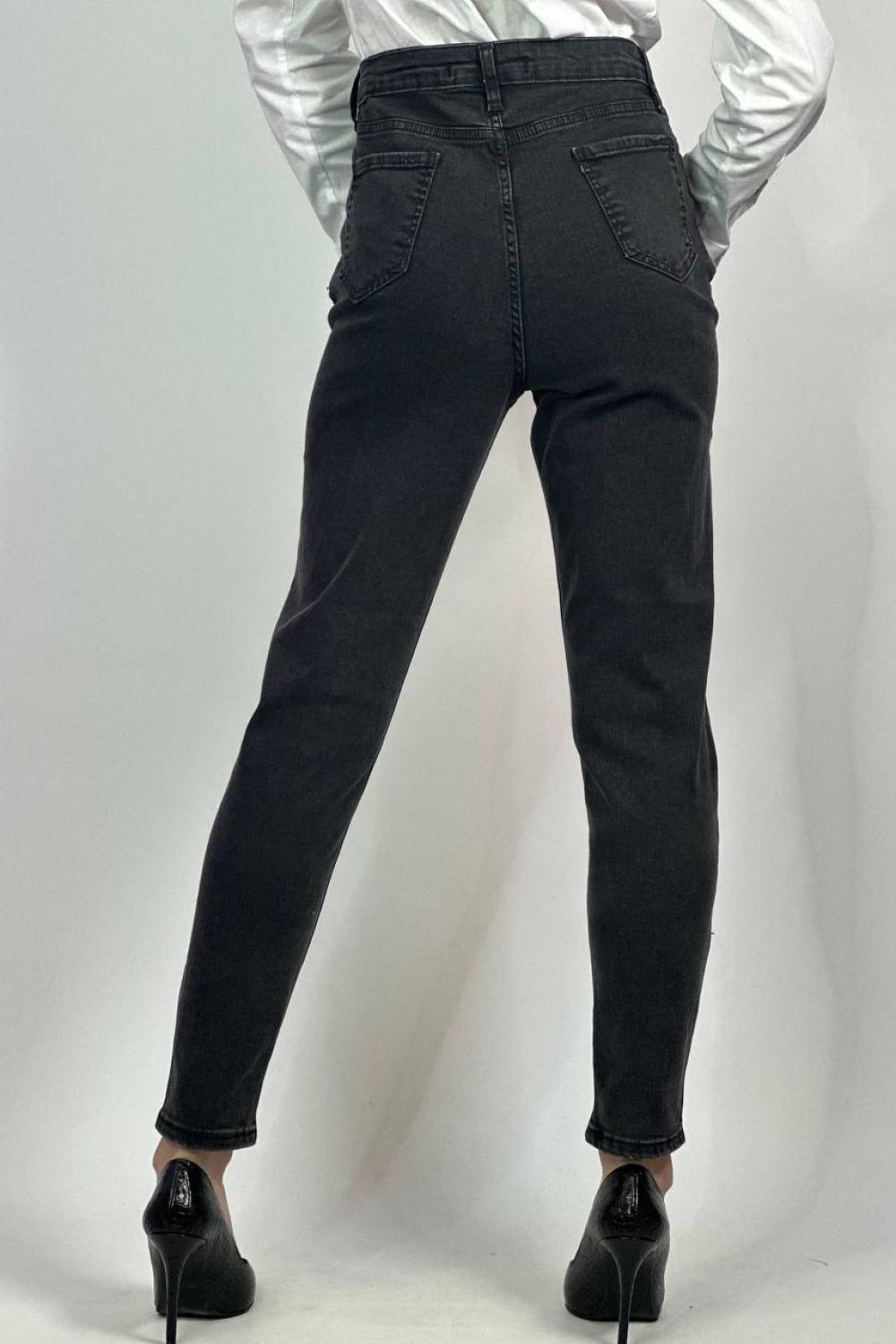 Джинси MOM Fit графітові 5080_klasik Sasha