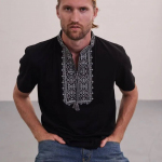 Embroidered men's t-shirt King Danylo MEREZHKA