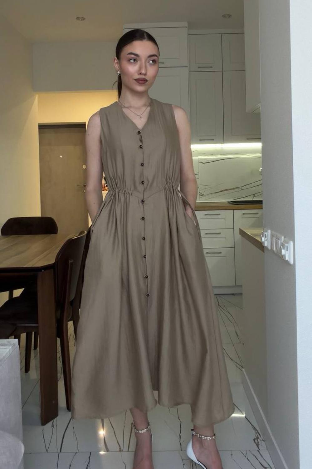 Olive-green summer dress olive_dress