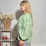 Embroidery for women olive designer