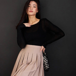 Tennis skirt beige M-259 VERONIKA