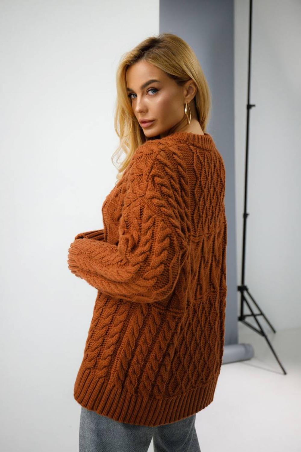 Women's warm terakot jumper