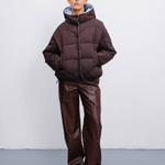 Brown cropped jacket