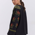 Black embroidery
