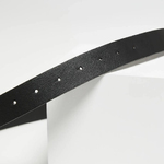 Black belt made of premium quality eco-leather