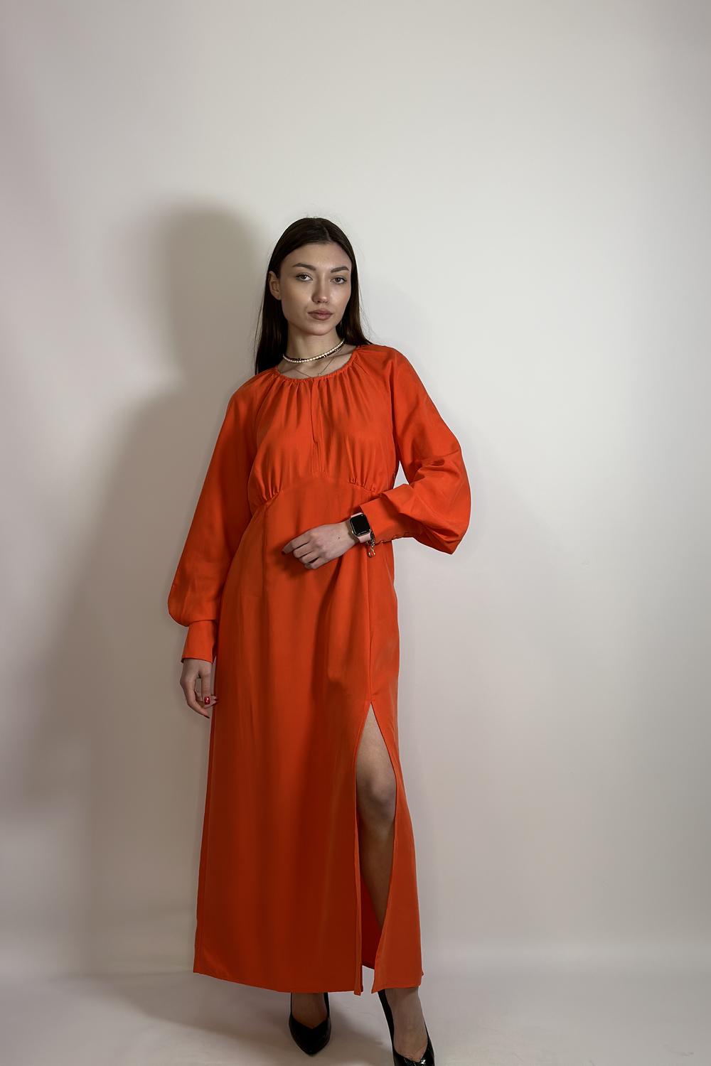 Сукня довга з розрізом 20AH564 Yuka Paris
